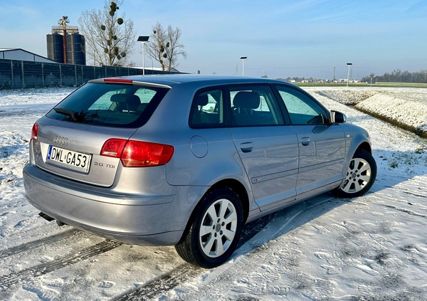 Audi A3 cena 13900 przebieg: 249000, rok produkcji 2005 z Wrocław małe 497